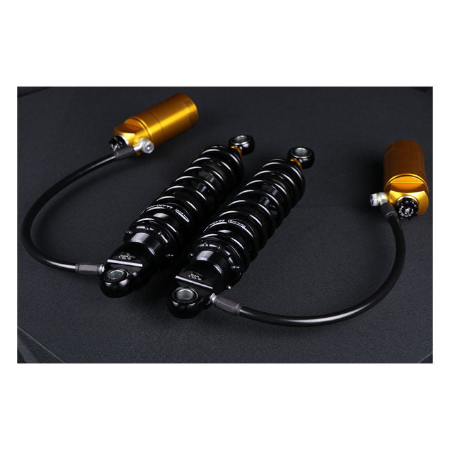 Öhlins, STX36 Blackline rear shocks golden reservoir. 13"