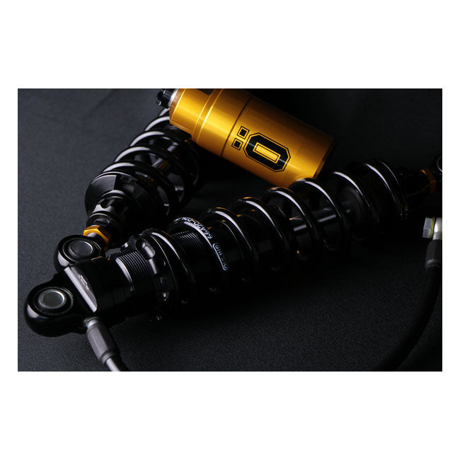 Öhlins, STX36 Blackline rear shocks golden reservoir. 13"