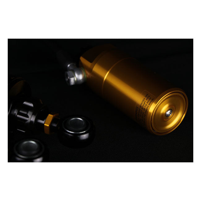 Öhlins, STX36 Blackline rear shocks golden reservoir. 13"
