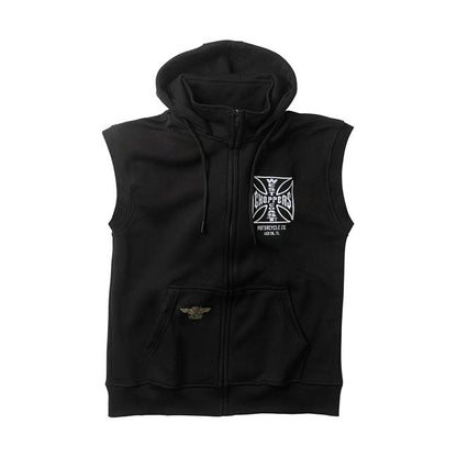 WCC OG ATX sleeveless zip hoodie
