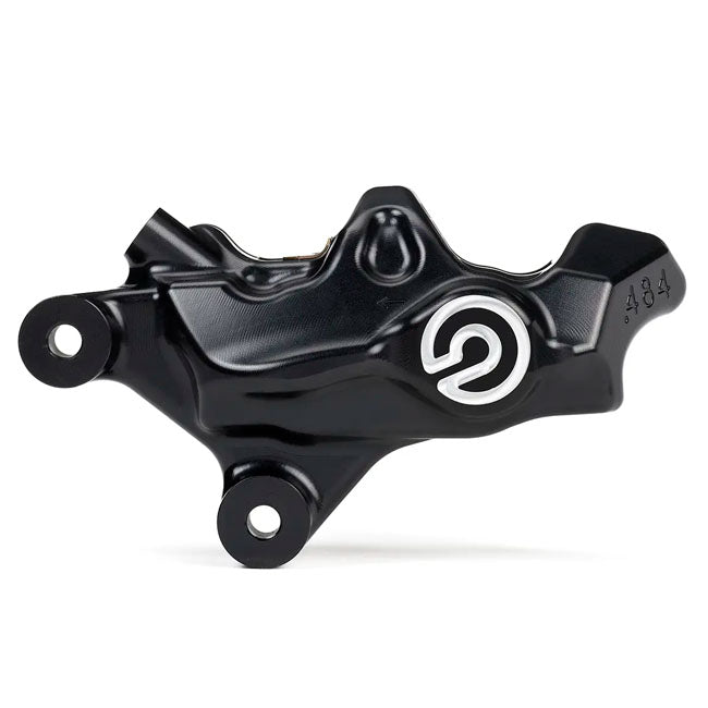 Brembo, 484 custom bolt-on caliper. Left front. Black