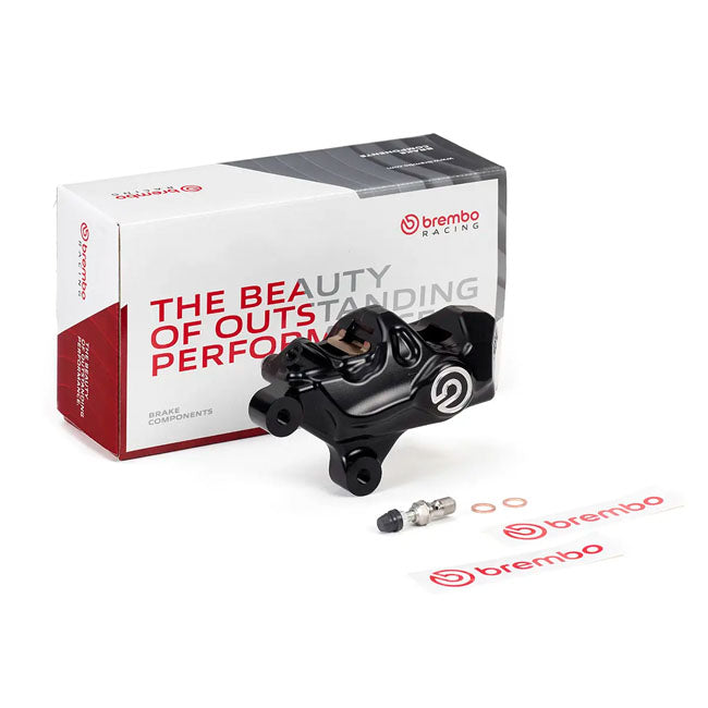 Brembo, 484 custom bolt-on caliper. Left front. Black