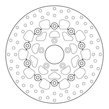 Brembo, stainless floating brake rotor. Front L/R