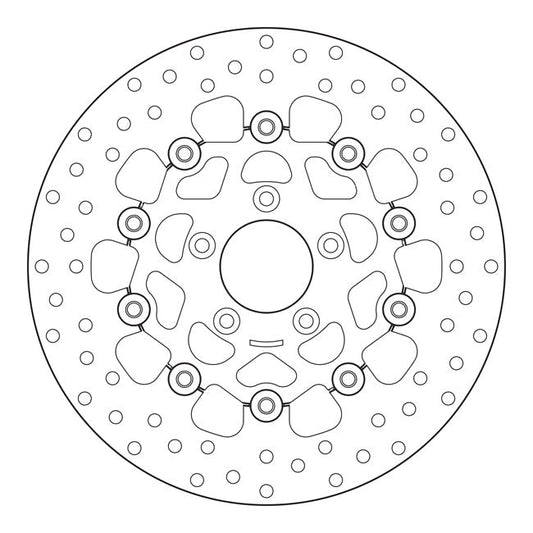 Brembo, stainless floating brake rotor. Front L/R