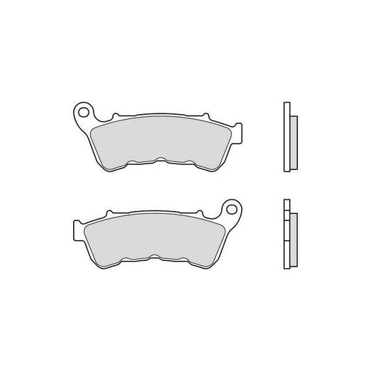Brembo, brake pad set. Organic. Front