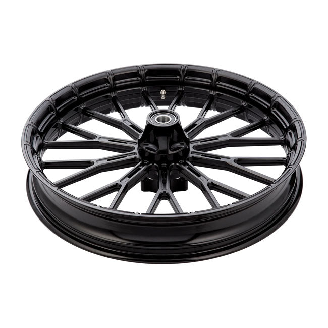 Arlen Ness, rim Y-Spoke 3.5 x 21. Front. Black