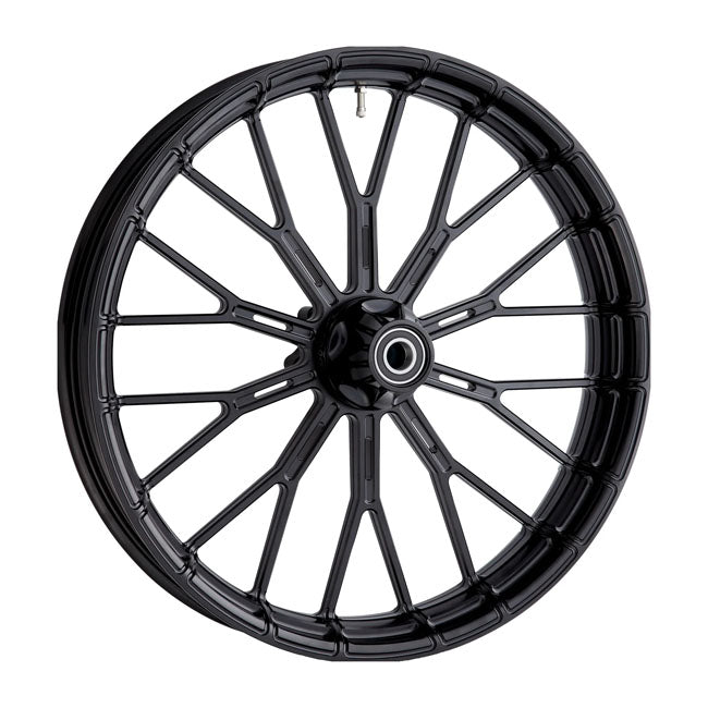 Arlen Ness, rim Y-Spoke 3.5 x 21. Front. Black