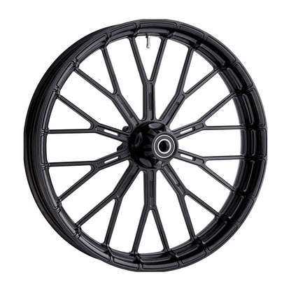 Arlen Ness, rim Y-Spoke 3.5 x 21. Front. Black
