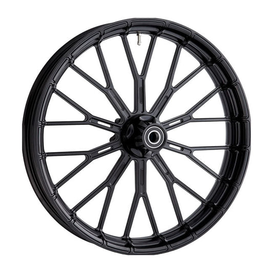 Arlen Ness, rim Y-Spoke 3.5 x 21. Front. Black