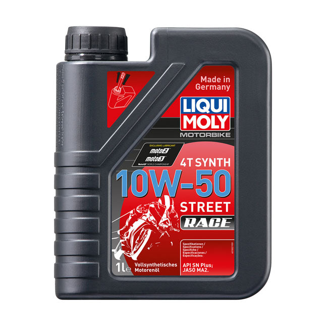 Liqui Moly, 4T Synthetic 10W-50 Street Race motor oil 1L