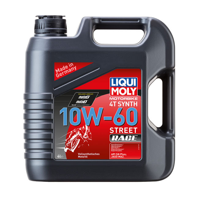 *24H EXTRA TRANSIT TIME* Liqui Moly, 4T Synthetic 10W-60 Street Race motor oil 4L