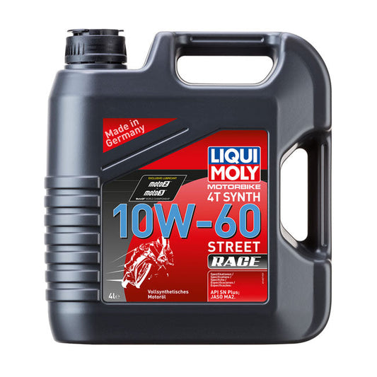 *24H EXTRA TRANSIT TIME* Liqui Moly, 4T Synthetic 10W-60 Street Race motor oil 4L