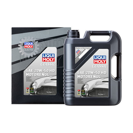 Liqui Moly, HD classic SAE 20W-50 motor oil. 5 liter