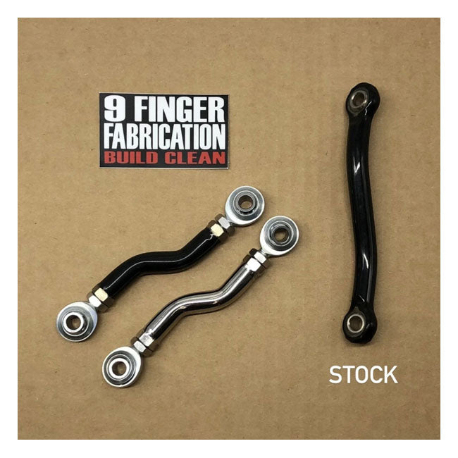 9Finger Fabrication, mid-control brake linkage