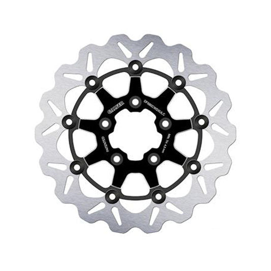Galfer brake rotor. Wave. Floating. Black/Contrast. 330x5mm