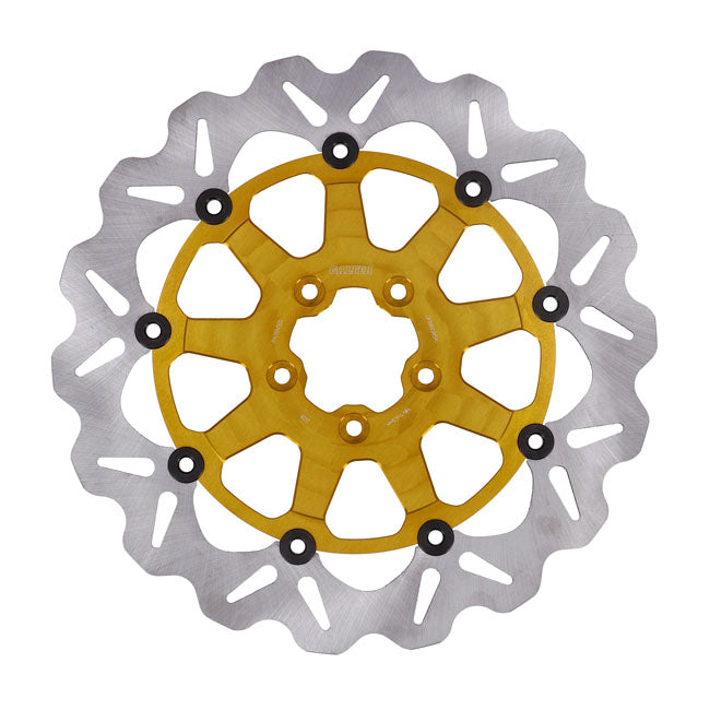 Galfer brake rotor. Wave. Floating. Gold. 330x5mm