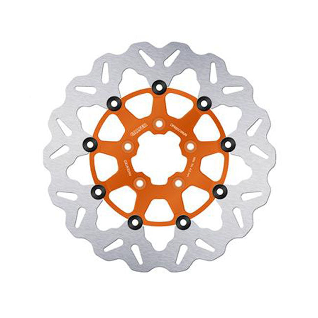 Galfer brake rotor Wave Floating, Orange, 292x5mm