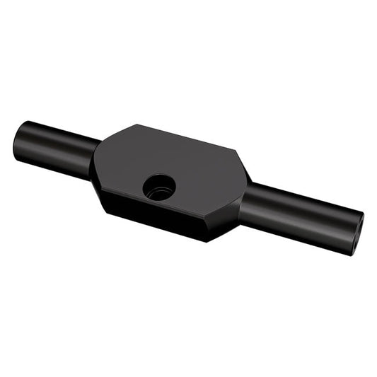 Goodridge Aluminum brake tee bar. Black plated carbon steel.