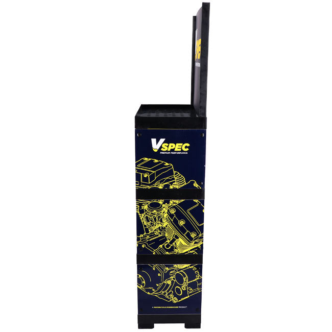 Vspec, oil display stand