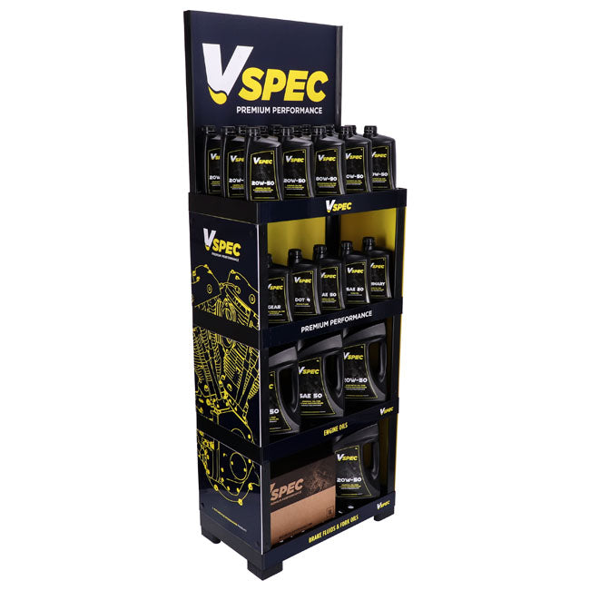 Vspec, oil display stand