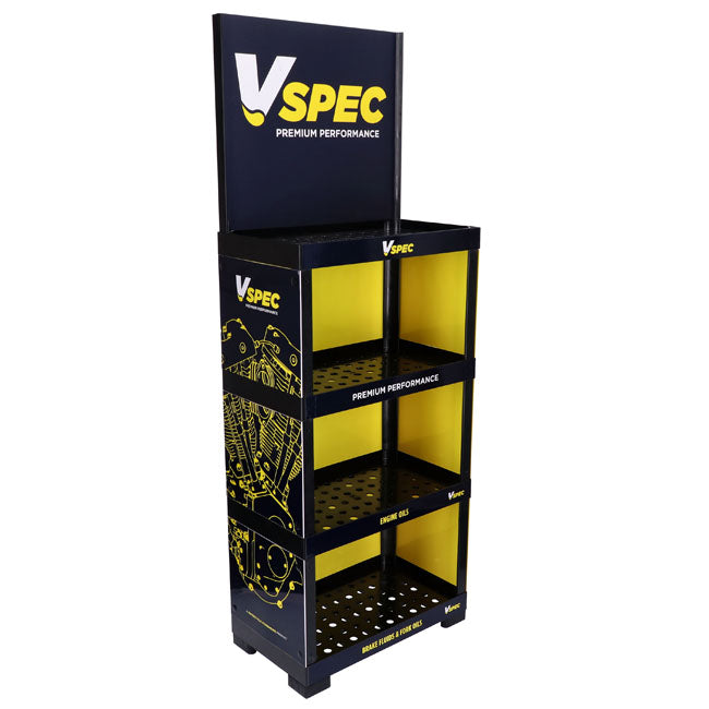 Vspec, oil display stand