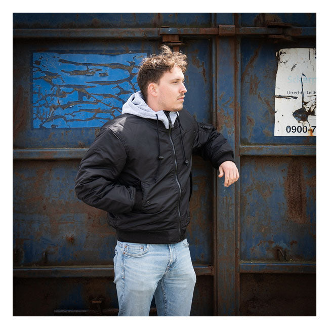 MA-1 Bomber hooded flight jacket