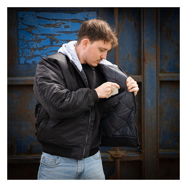 MA-1 Bomber hooded flight jacket