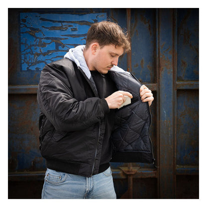 MA-1 Bomber hooded flight jacket