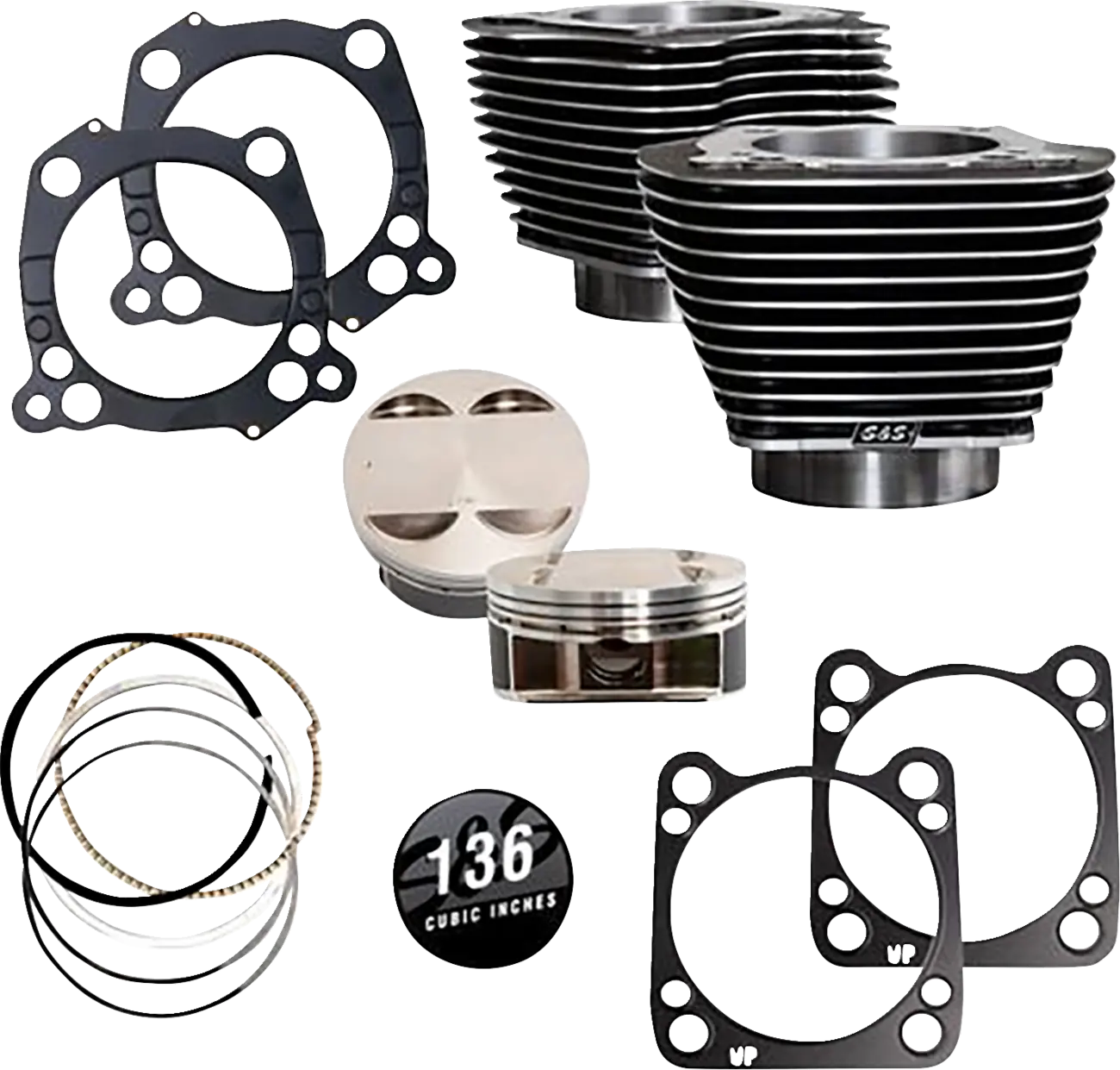 S&S Big Bore 136" Kit - M8 Oil Cooled