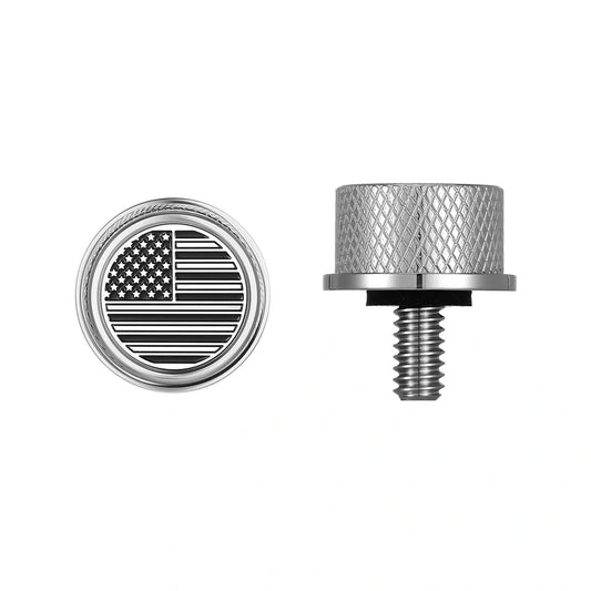 Stainless-Steel American Flag Seat Screw - image 1