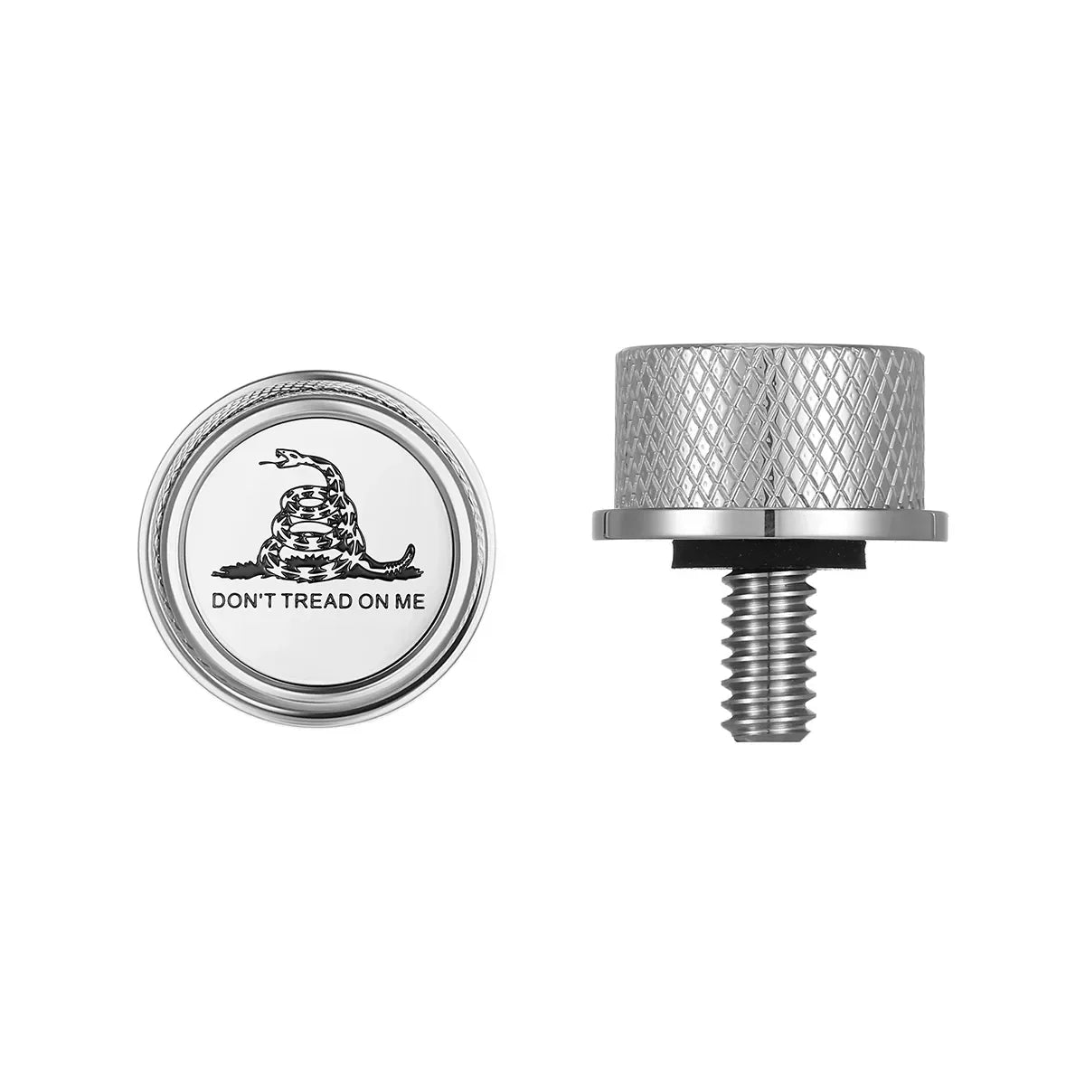 Stainless-Steel Don't Tread on Me Seat Screw - image 1