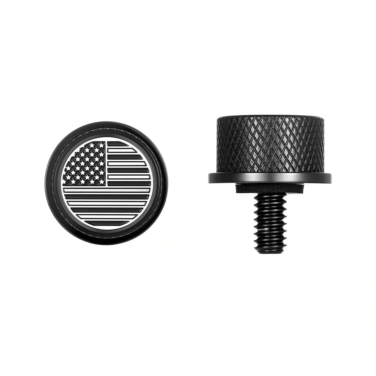 Stainless-Steel in Black American Flag Seat Screw - image 1