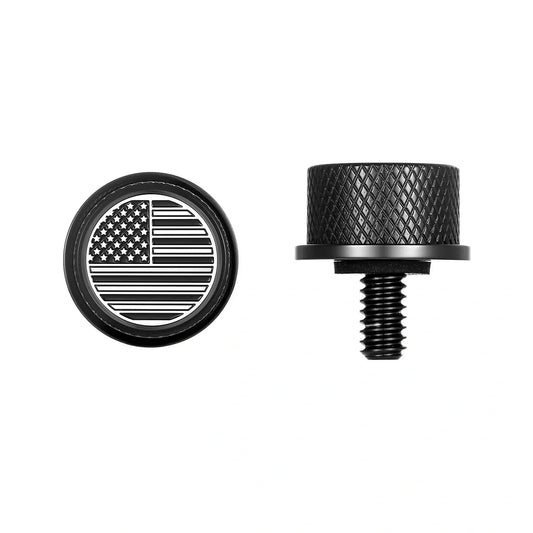 Stainless-Steel in Black American Flag Seat Screw - image 1