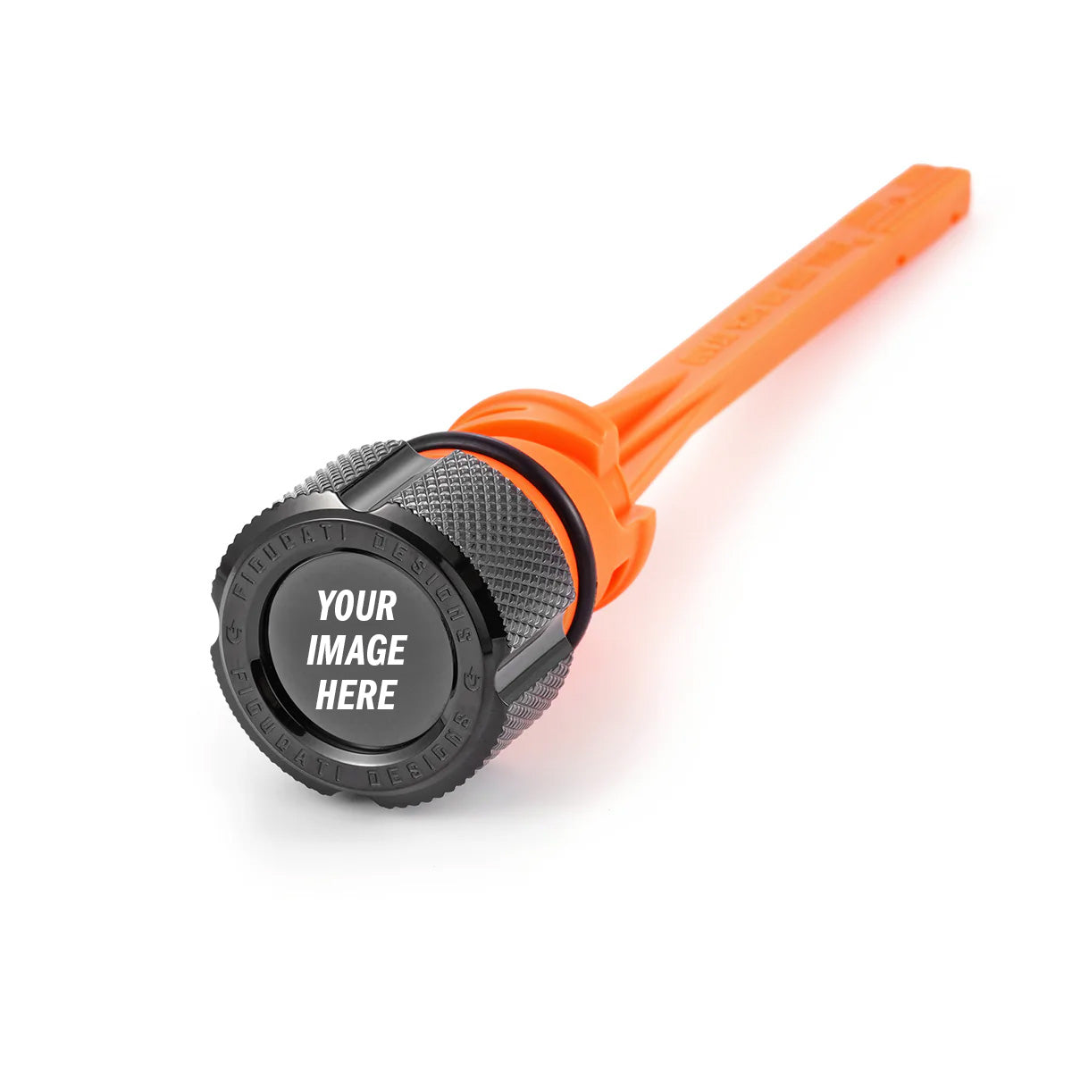 Custom Magnetic Dipstick for Harley-Davidson M8 Softail (2018-2026) - Knurled Black - Full Color - image 1