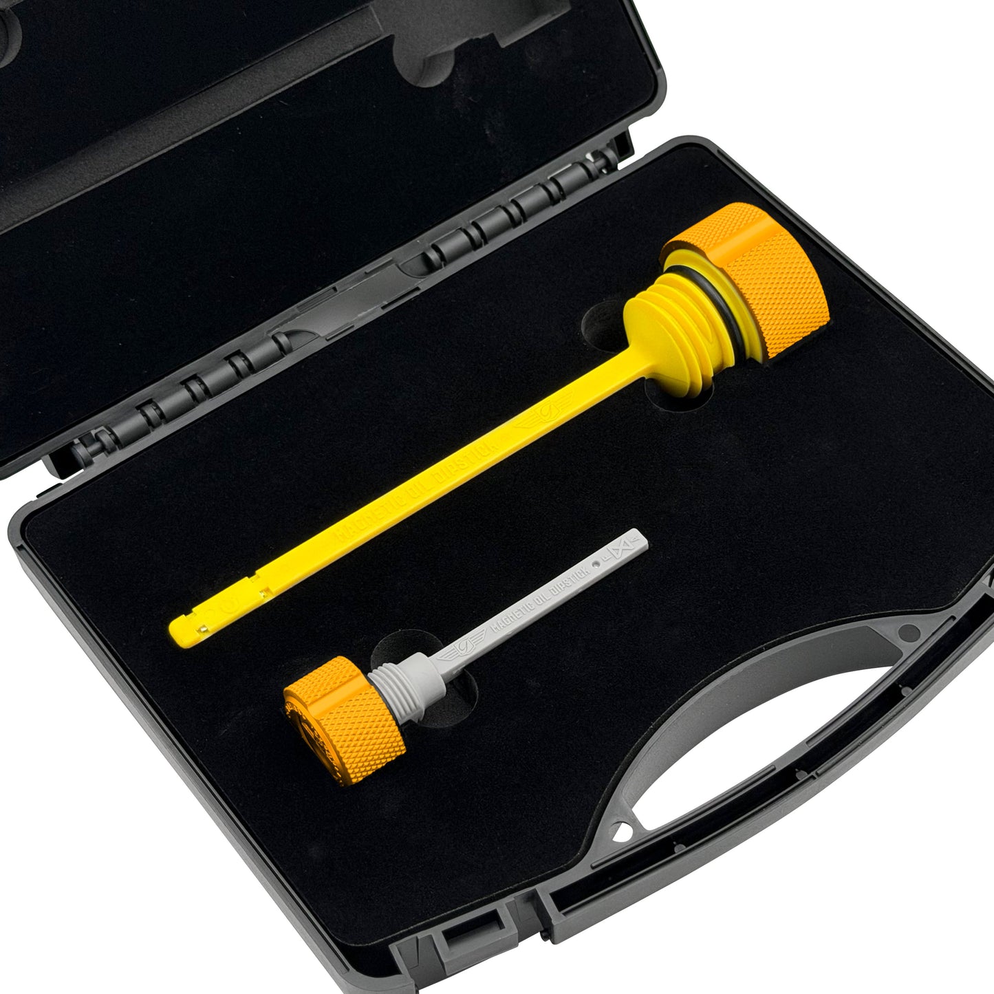 Performance Magnetic Dipstick Kit for Harley-Davidson M8 (2017-2026) - Knurled Gold - image 1