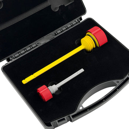 Performance Magnetic Dipstick Kit for Harley-Davidson M8 (2017-2026) - Knurled Red - image 1