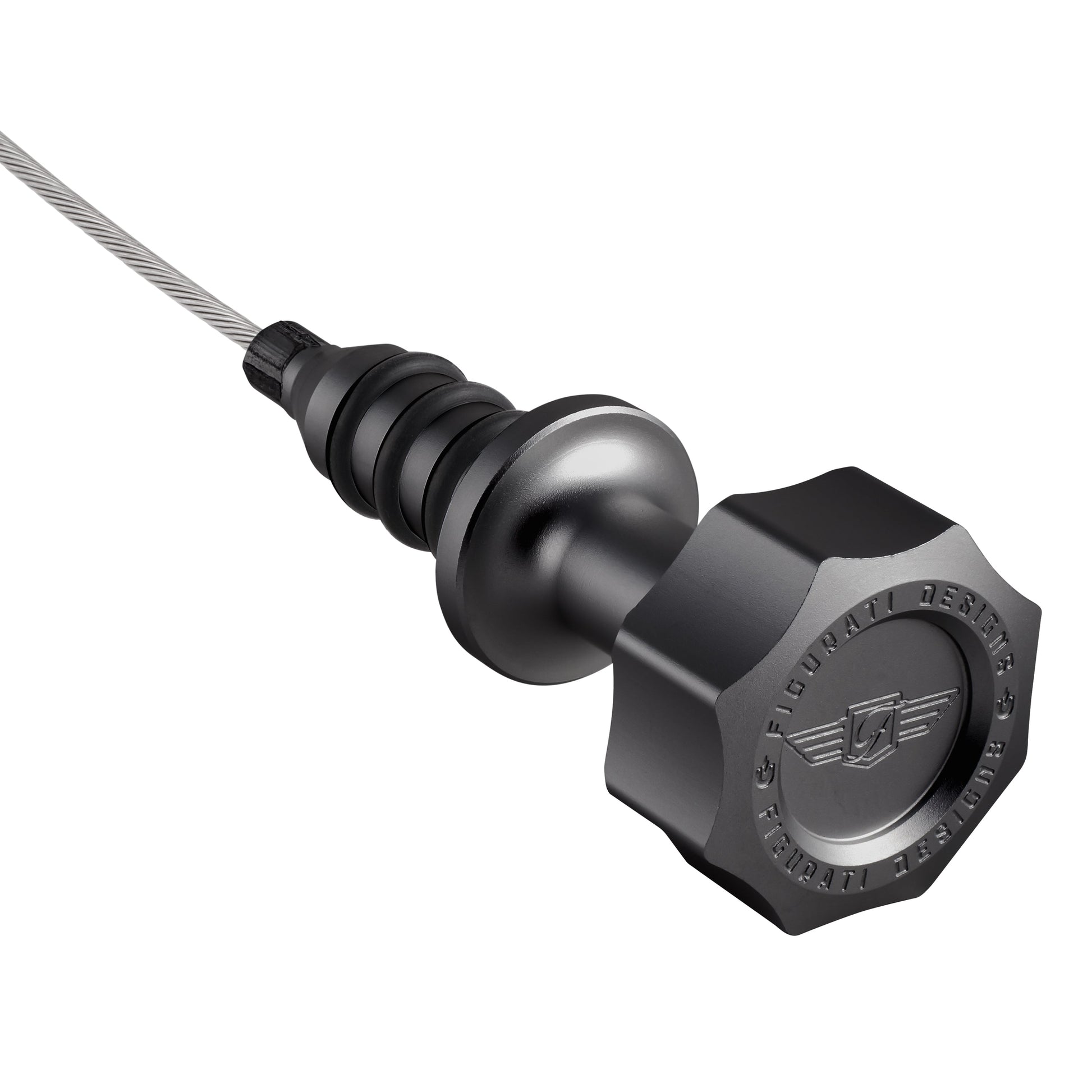 Performance Magnetic Engine Oil Dipstick for RAM 6.7L Cummins Turbo Diesel I6 - Curved Black - image 1