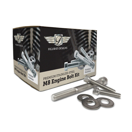 Engine Bolt Kit M8 Polished Stainless-Steel - image 1