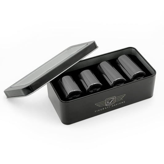 Figurati Designs Docking Cover Set for Harley-Davidson - Stainless-Steel Black - image 1