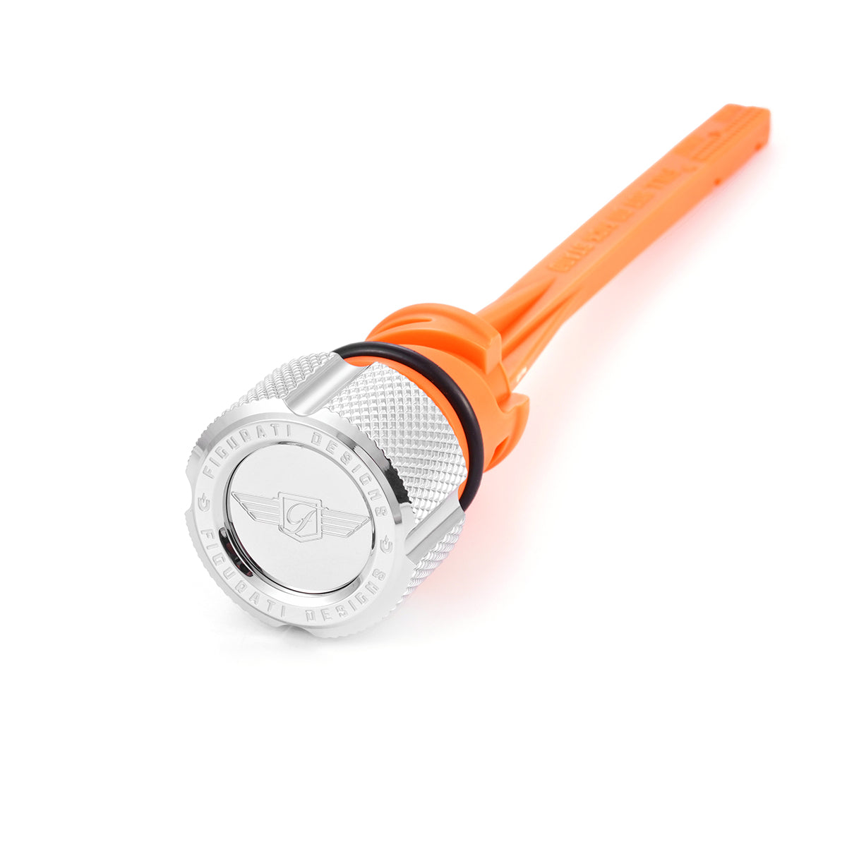 Magnetic Dipstick for Harley-Davidson M8 Softail (2018-2026) - Knurled Silver - image 1