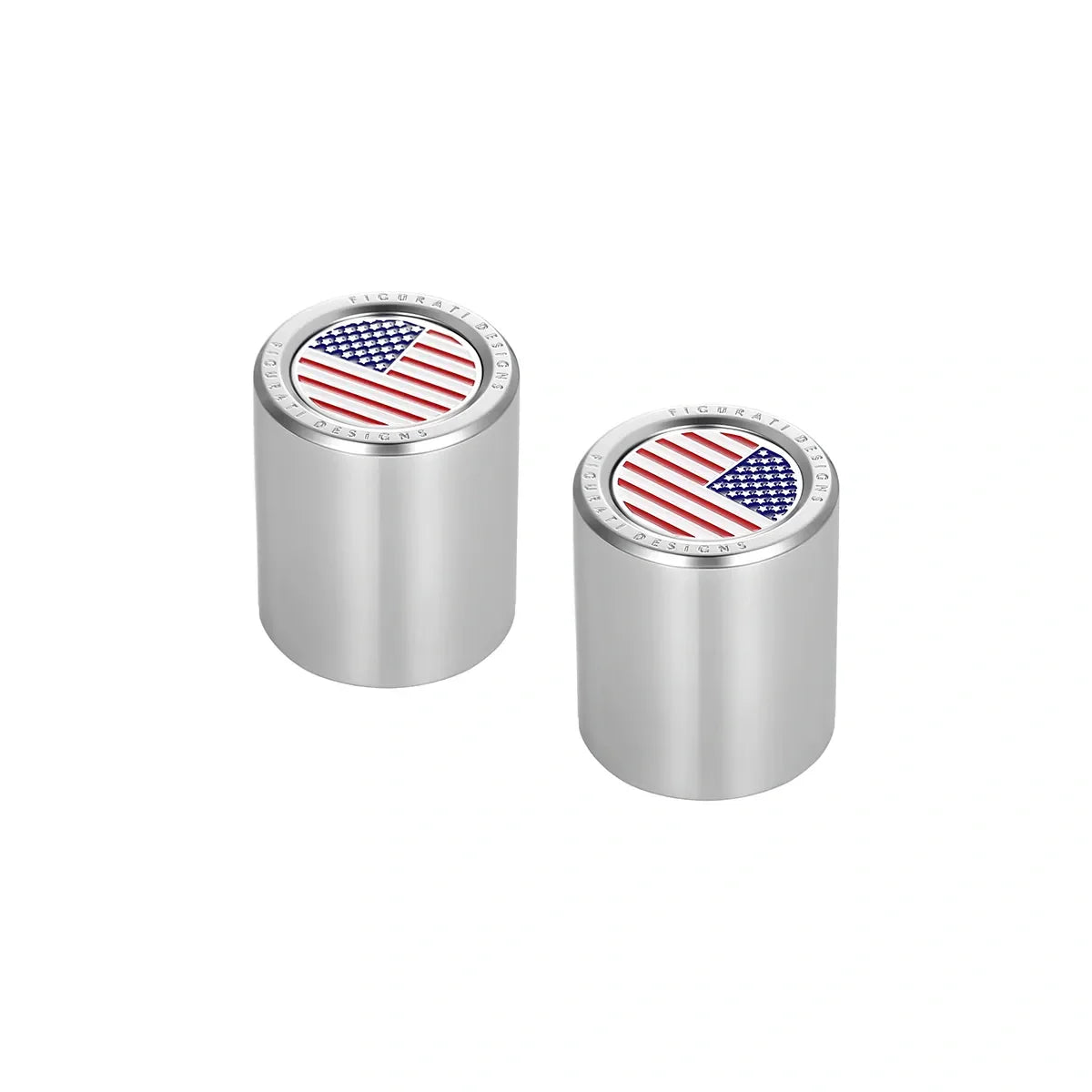 Harley-Davidson Stainless-Steel Red White & Blue American Flag Docking Covers - image 2