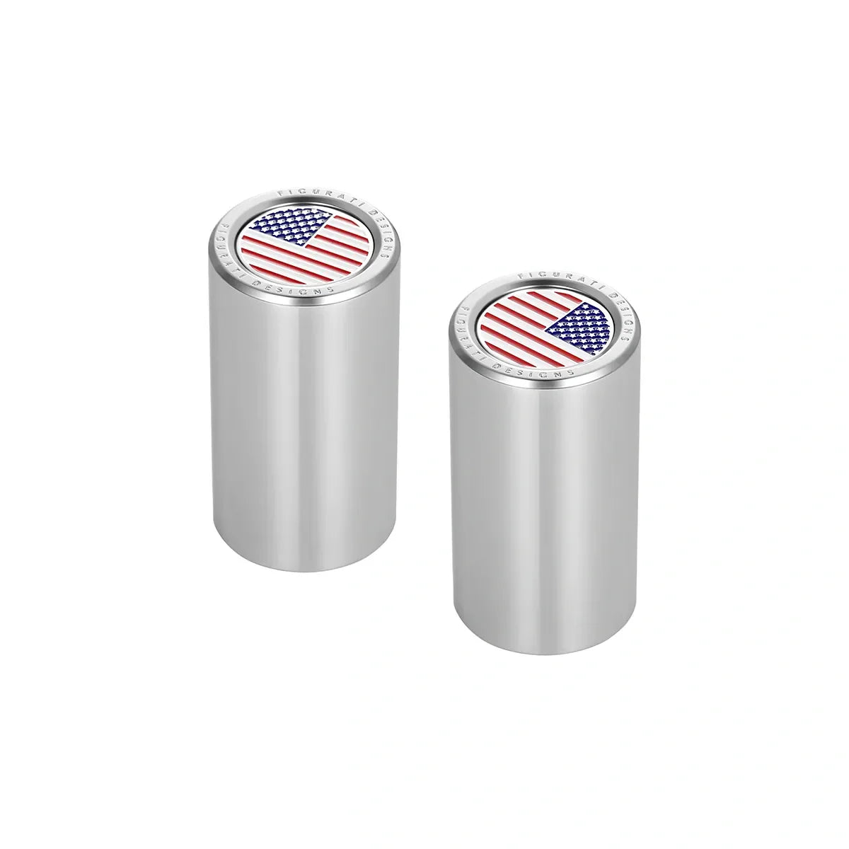 Harley-Davidson Stainless-Steel Red White & Blue American Flag Docking Covers - image 2