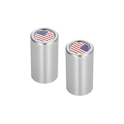 Harley-Davidson Stainless-Steel Red White & Blue American Flag Docking Covers - image 2