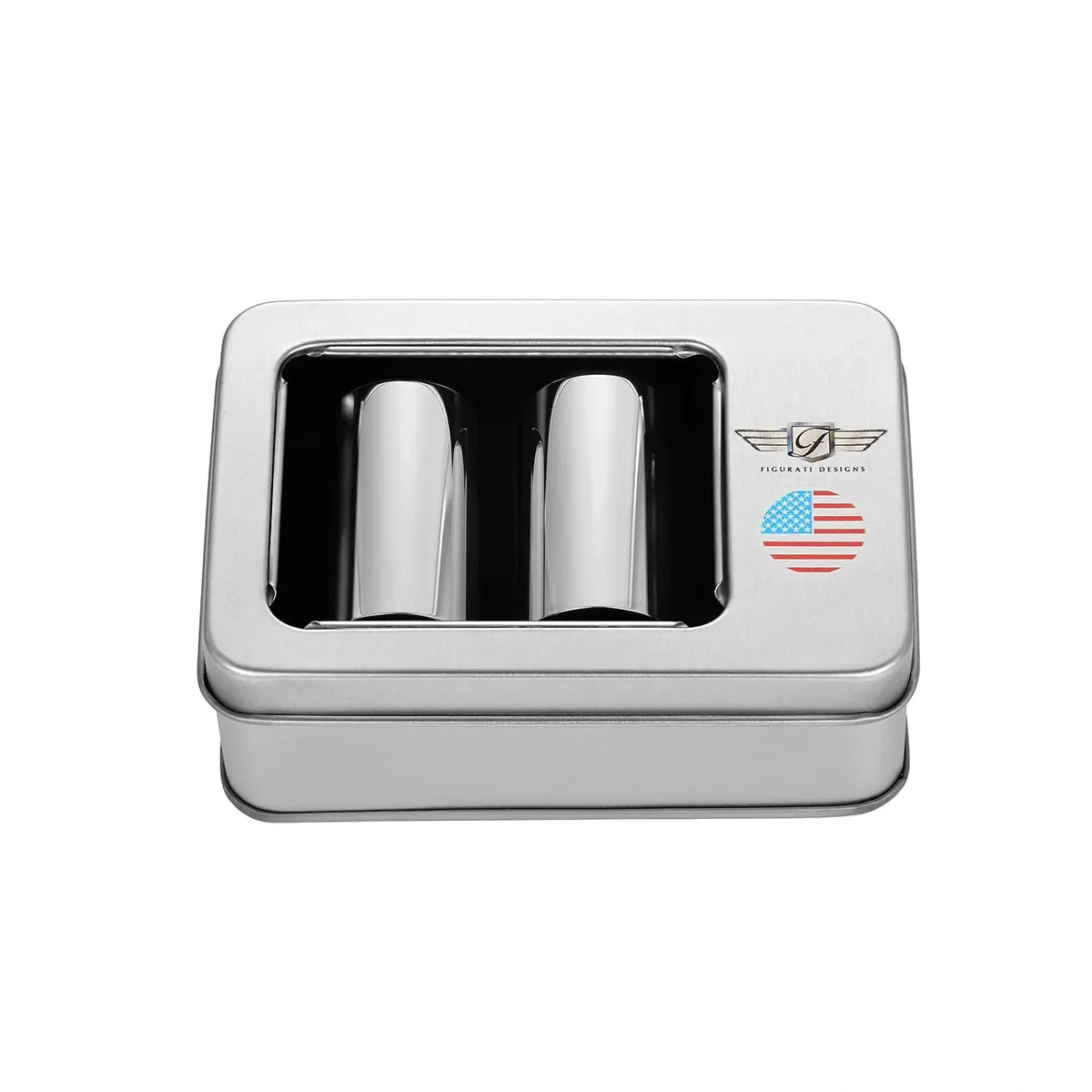 Harley-Davidson Stainless-Steel Red White & Blue American Flag Docking Covers - image 3
