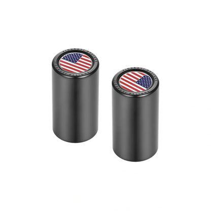 Harley-Davidson Stainless-Steel Black Red White & Blue American Flag Docking Covers - image 2