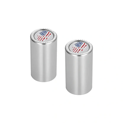 Harley-Davidson Stainless-Steel Red White and Blue American Flag Skull Docking Hardware - image 2