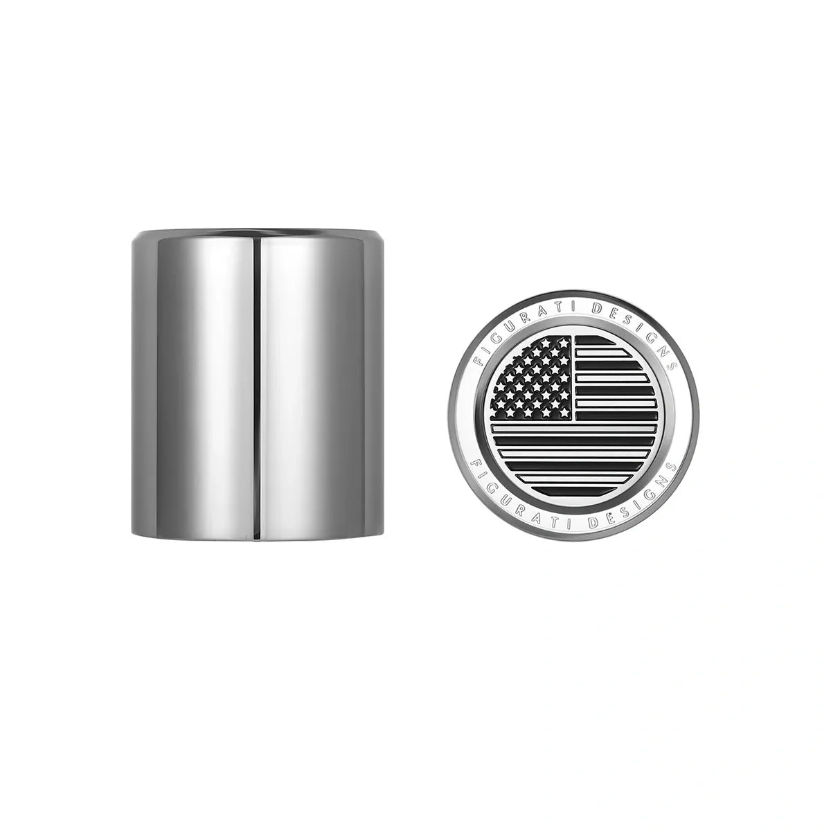 Harley-Davidson Stainless-Steel American Flag Docking Covers - image 1