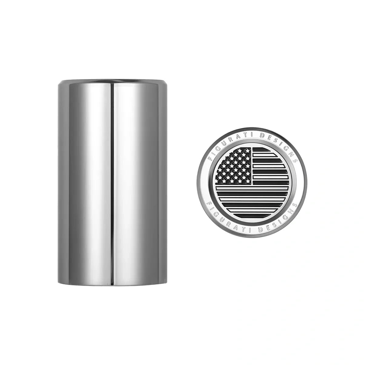 Harley-Davidson Stainless-Steel American Flag Docking Covers - image 1