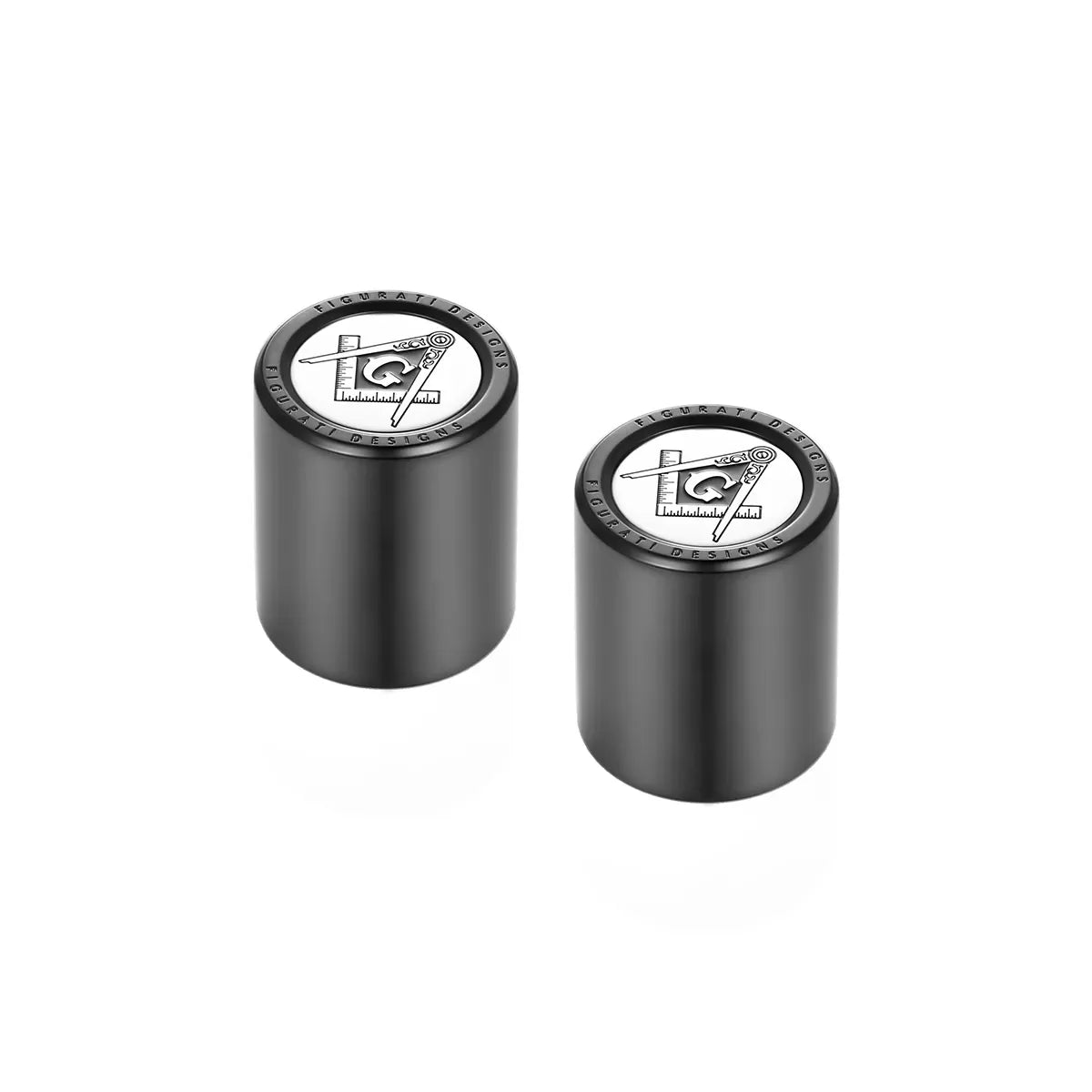 Harley-Davidson Stainless-Steel in Black Masonic Emblem Docking Hardware - image 2