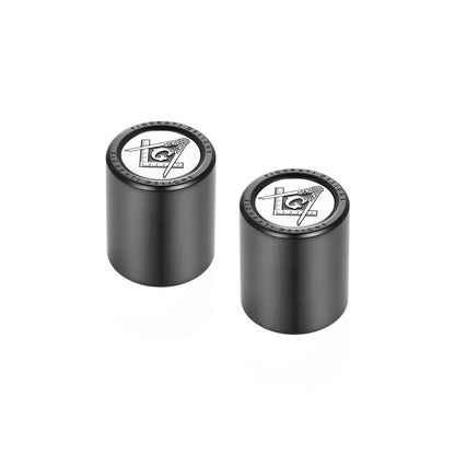 Harley-Davidson Stainless-Steel in Black Masonic Emblem Docking Hardware - image 2